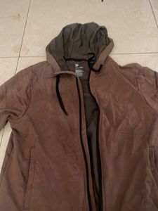Brown Active Hoodie Jacket