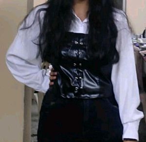 Stylish Black Corset Top