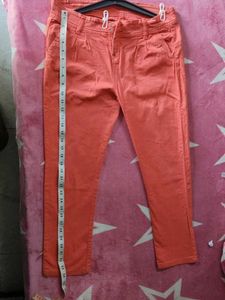 Coral Cropped Pants