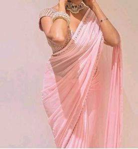 Elegant Pink Saree
