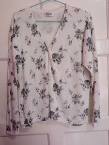 Women Floral Cardigan Sweater
