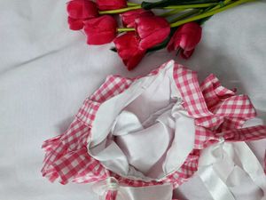 Cute Pink Gingham Coquette bow Bag