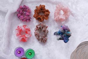 Floral Scrunchie Set Of 6
