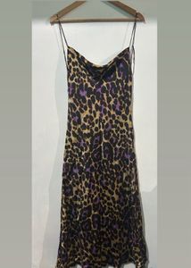 Zara Leopard Print Slip Dress
