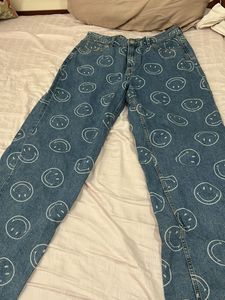 H&M X Smiley Jeans