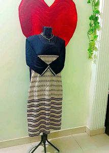 Elegant Black and Beige Kurti