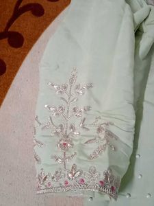 Elegant Beads embroidery kurta set