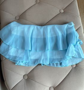 Blue Crop Top