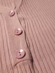 Baby Pink V Neck Top