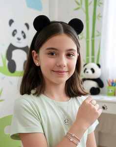 Trendy Panda Jewelry Set