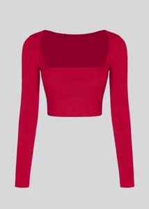 Square Neck Long Sleeve Top