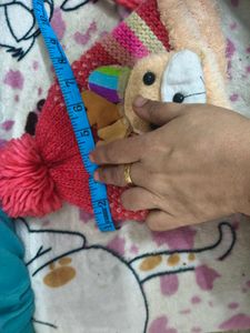 Reindeer Winter fleece Cap for 4-6 years kids