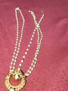 Pearl & Gold Maang Tikka