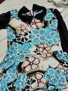 Floral Print Peplum Top