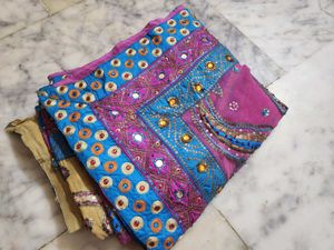 Arri Tari work multi colour saree🫠