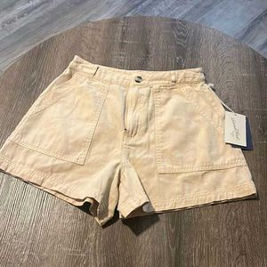 Universal White Leather Shorts