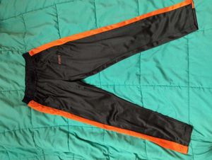 Orange Striped Track Pants