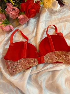 Red Lace Bra