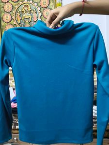 Blue Long Sleeve Top