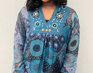 Boho Embellished Top