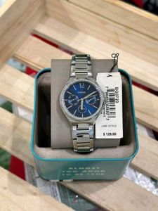 Fossil Women’s Watch | Silver Strap, Blue Dail