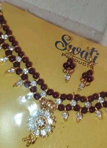 Beaded Necklace &amp; Earring Set