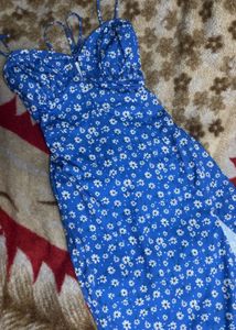 Floral Blue Bodycon