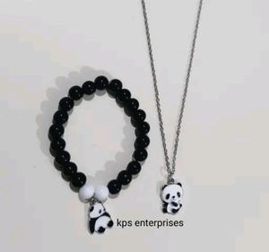 Panda Braclet With Chain