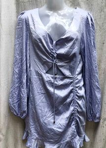 Lilac Cutout Mini Dress