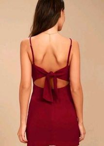 Toast to Life Red Mini Dress