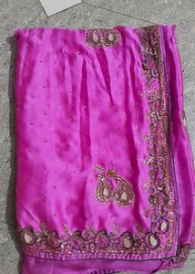 satin silk Saree🥻with Blouse 🌸💫
