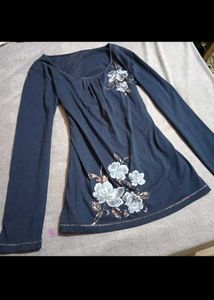 Y2K Floral Long Sleeve Top