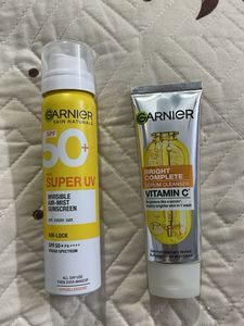 Garnier Facewash And Serum