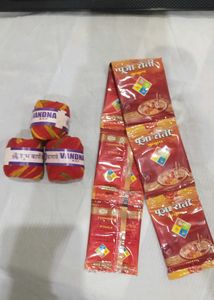 Pooja Essentials Kalava Thread and Kumkum Set