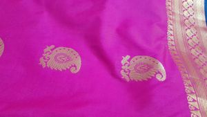 Pink Banarasi Saree