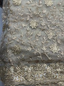 Nivah Fashion Women&#39;s Net Embroidery Stone Work Sa