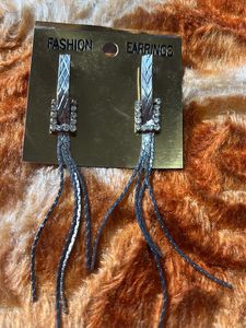 Sparking Sliver Tassel Earings