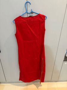 Red &amp; Gold Vishudh Kurta With jacket