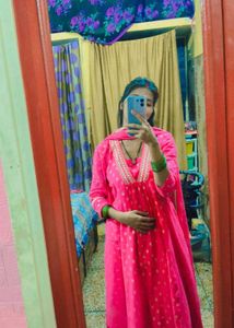 Pink Embroidered Kurta Set