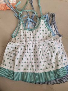 Daily Wear Tie Up Sleeve Frock