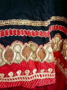Black Cotton Anarkali Kurti