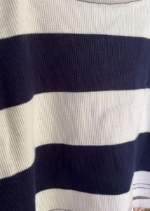 Striped Long Sleeve Crop Top
