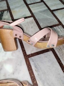 Blush Block Heel Sandals