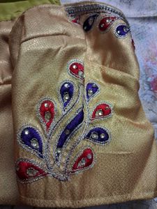 Banaras Silk Saree With Readymade Blouse