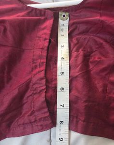 Maroon jari border Ethnic Blouse