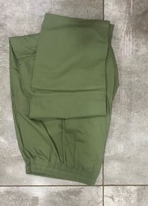 Olive Green Cotton Pants