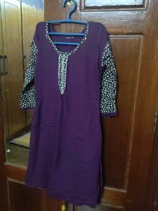 Elegant Purple Kurta