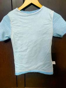 Ice Blue Korean Top