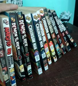 Manga Lot: Naruto, Demon Slayer, Chainsaw Man, Juj