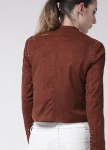 Madame Biker Jacket Brown Women Suede